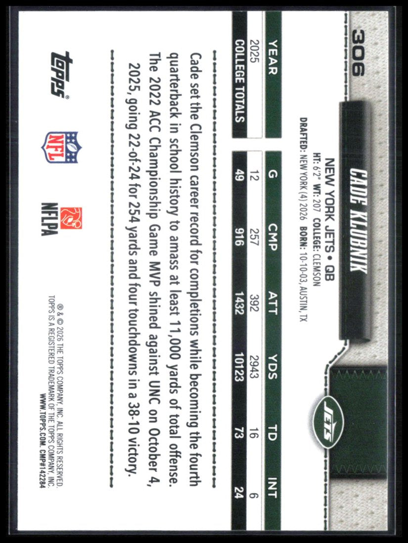 Cade Klubnik RC