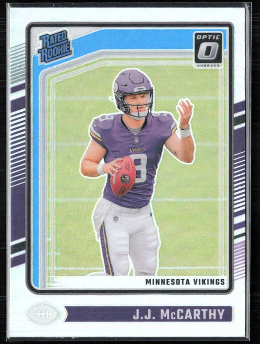 J.J. McCarthy RC Holo Rated Rookie