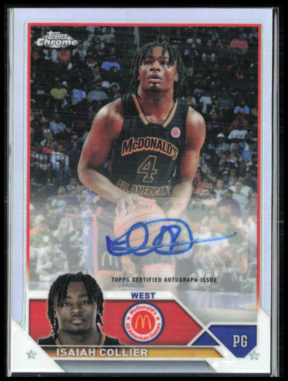 Isaiah Collier Auto Refractor 2023 Topps Chrome McDonalds