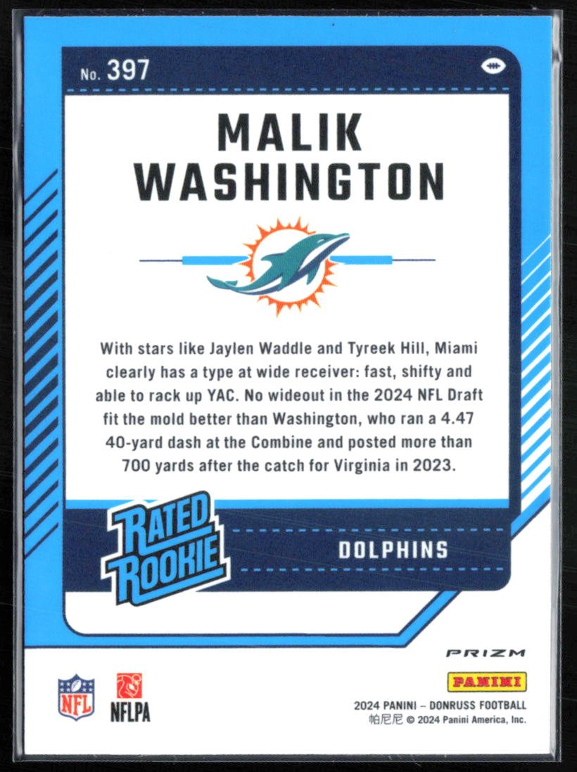 Malik Washington RC Purple