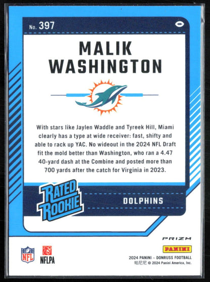 Malik Washington RC Purple