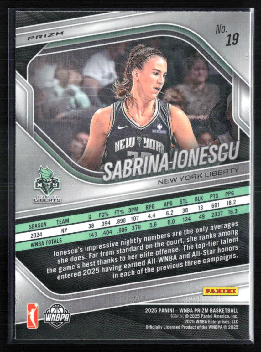 Sabrina Ionescu Green Prizm