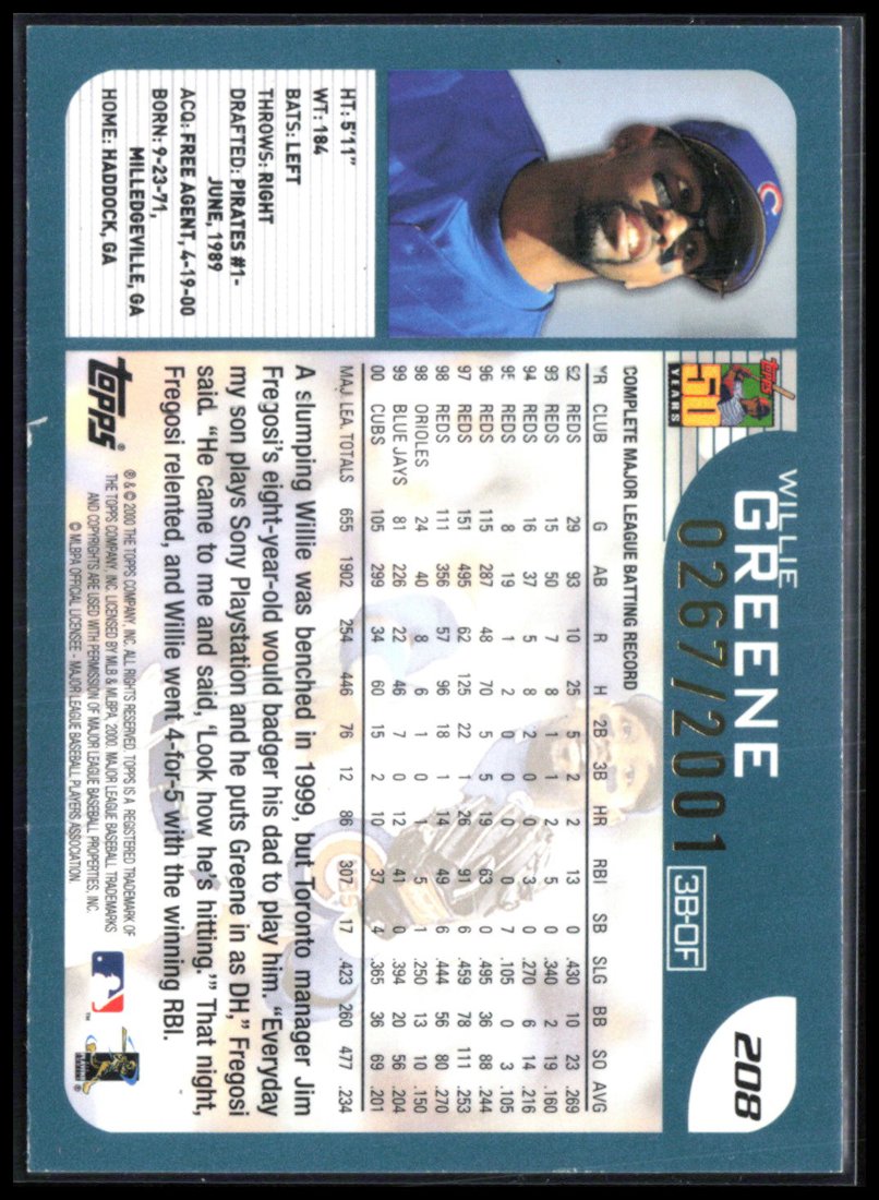 Willie Greene /2001