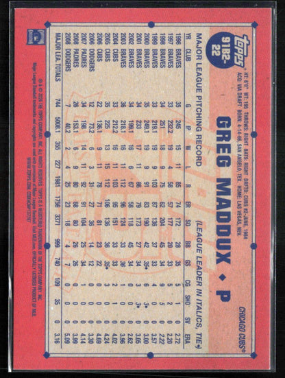 Greg Maddux Crackle Foil