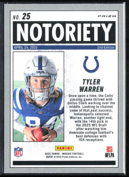 Tyler Warren RC Notoriety Green Mosaic
