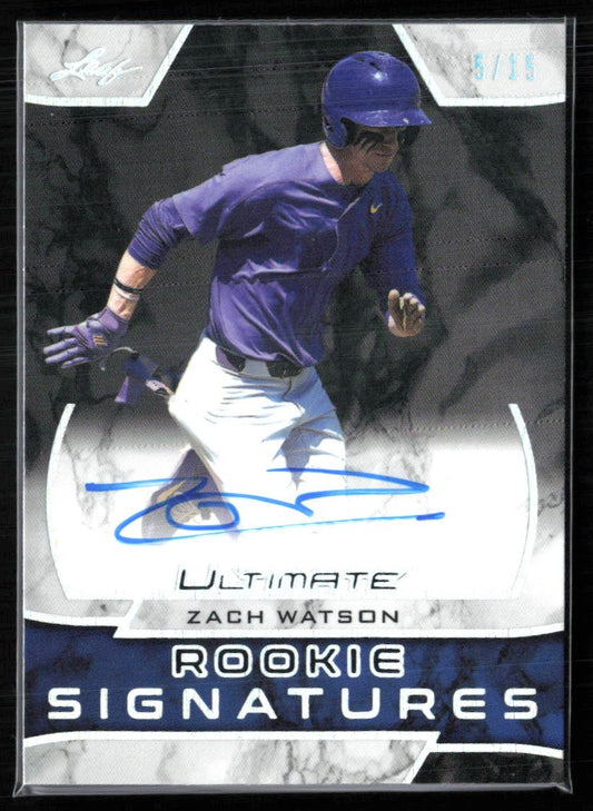 Zach Watson Auto Rookie Signatures