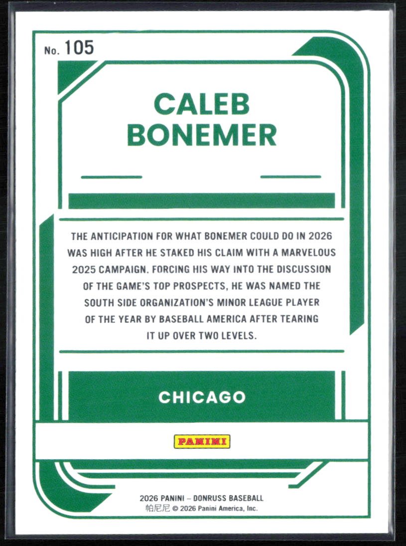 Caleb Bonemer Rated Prospect Red Blue
