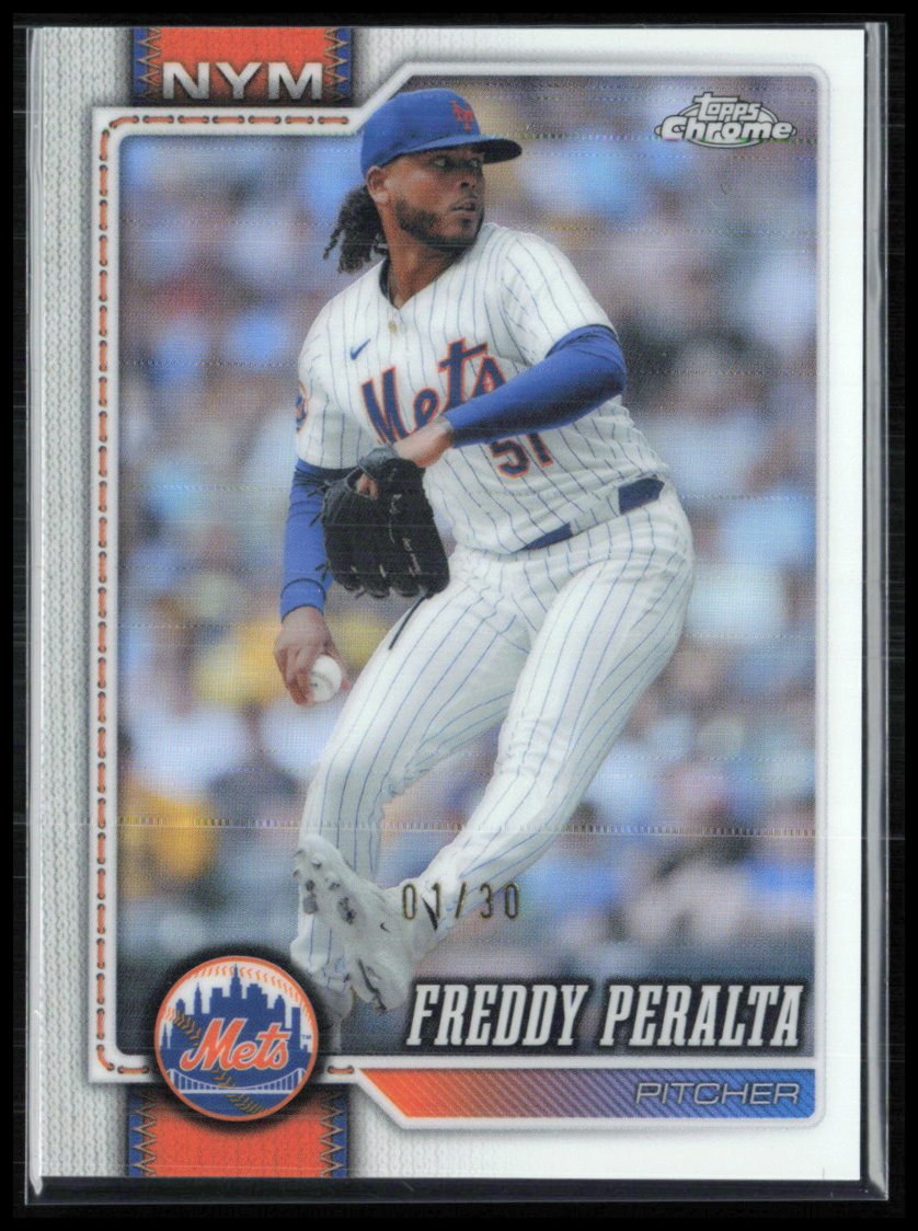 Freddy Peralta White Refractor 01/30 2026 Topps Chrome