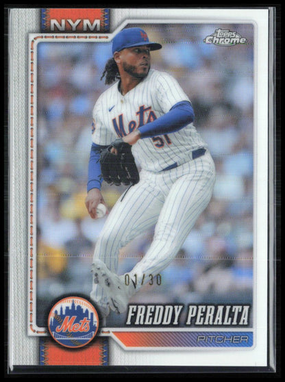 Freddy Peralta White Refractor 01/30 2026 Topps Chrome