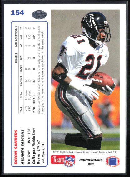 Deion Sanders 1991 Upper Deck