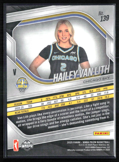 Hailey Van Lith RC 2025 Prizm