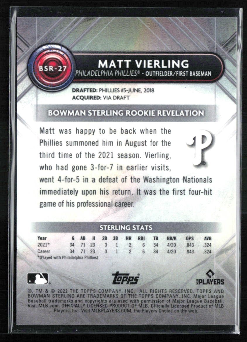 Matt Vierling RC Magenta /75