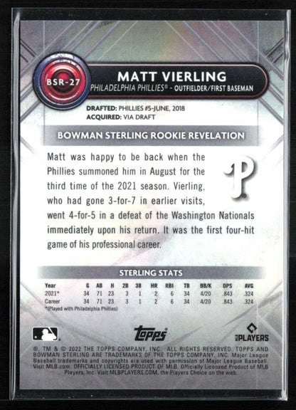Matt Vierling RC Magenta /75