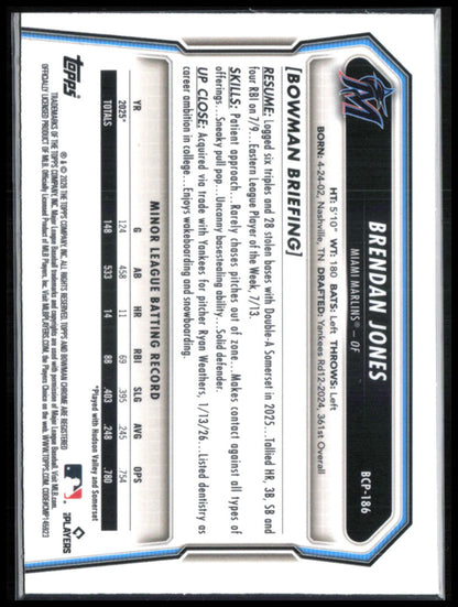 Brendan Jones 1st Bowman