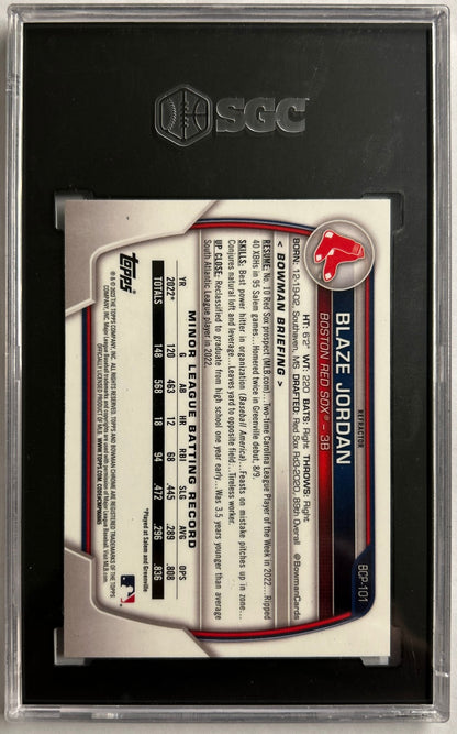 Blaze Jordan Prospect Lunar Glow Refractor SGC 9.5