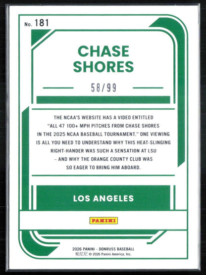 Chase Shores Rated Prospect /99