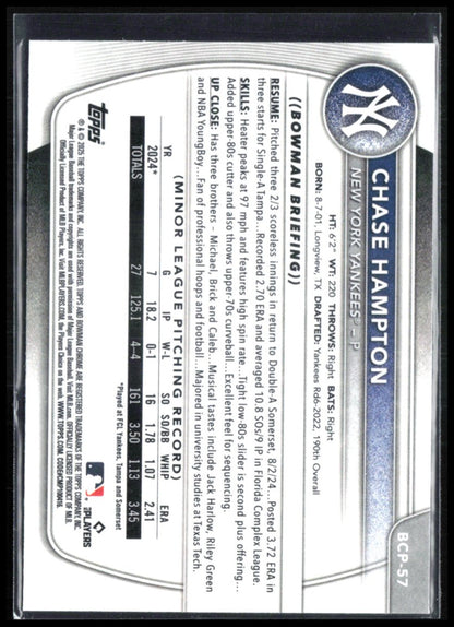 Chase Hampton 1st Bowman