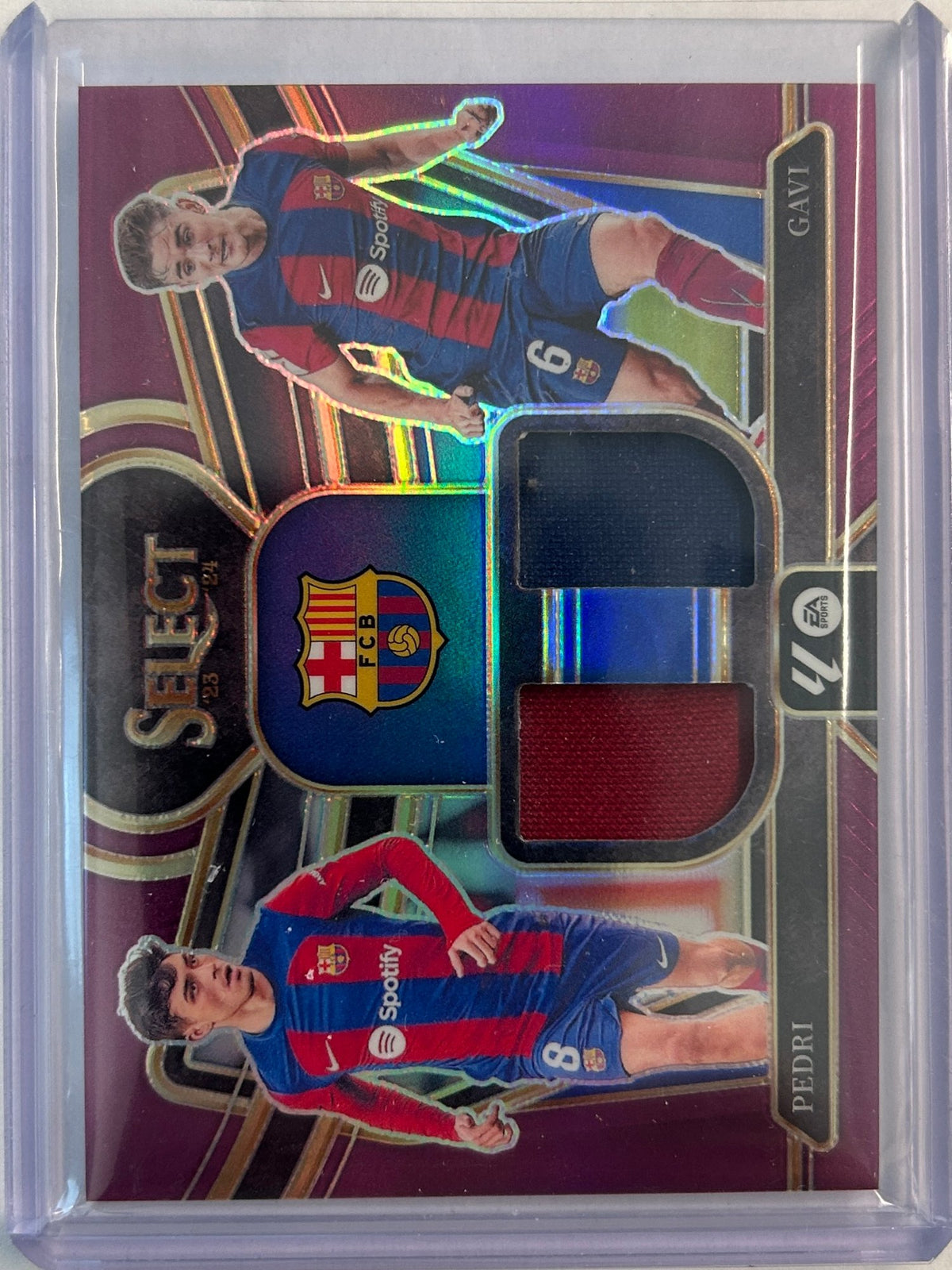 Pedri/Gavi Dual Relic /49 Purple Prizm
