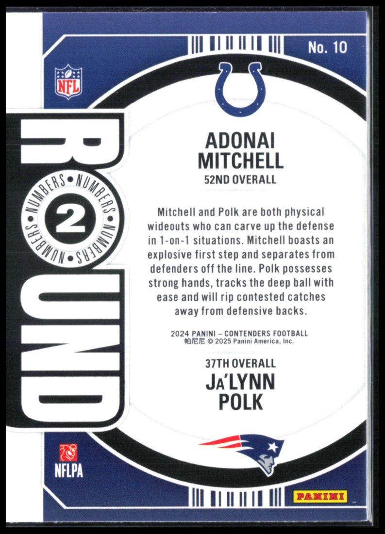 Adonai Mitchell/Ja'Lynn Polk RC