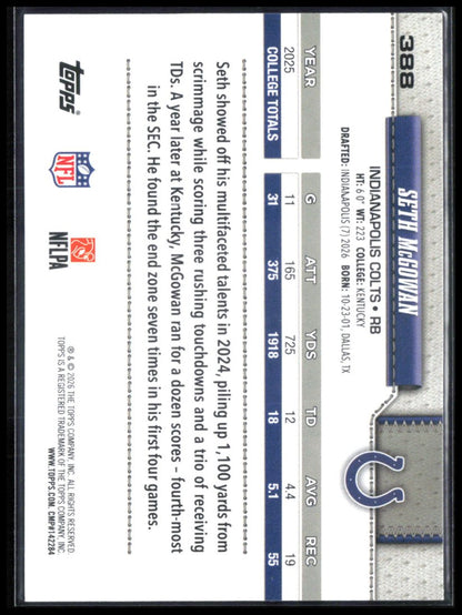 Seth McGowan RC