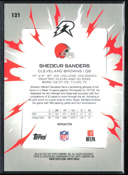 Shedeur Sanders RC Refractor