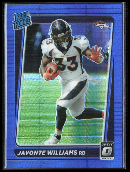 Javonte Williams RC Blue Hyper