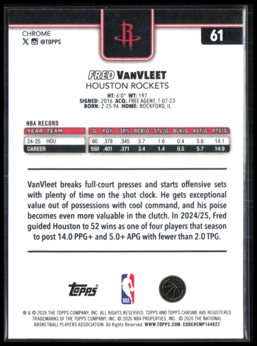 Fred VanVleet X-Fractor