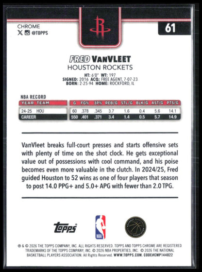 Fred VanVleet X-Fractor