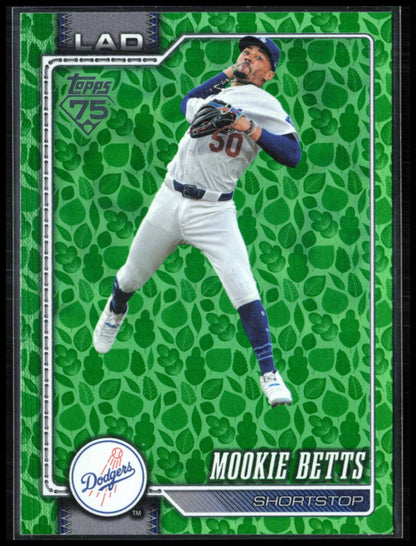 Mookie Betts Green Leaves