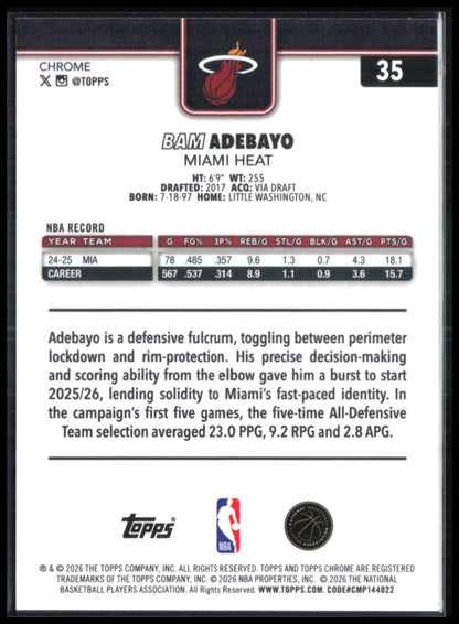 Bam Adebayo X-Fractor