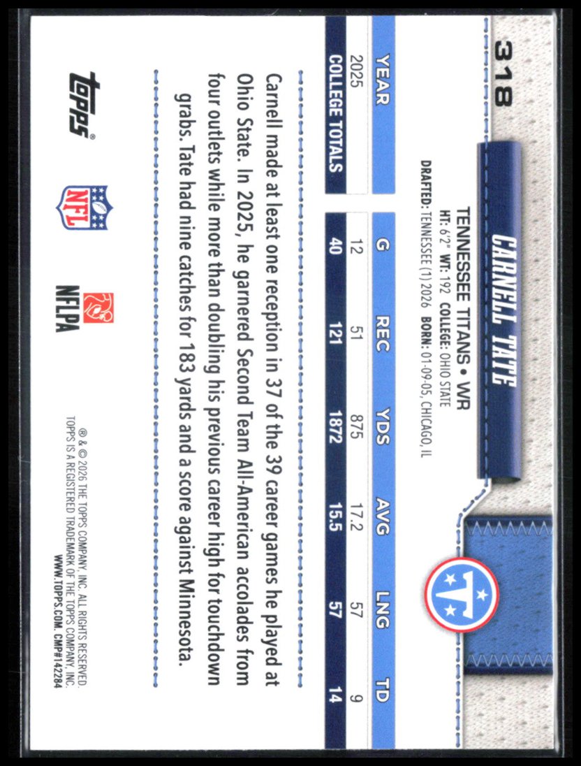 Carnell Tate RC Pink Foil