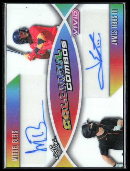 Miguel Bleis/James Tibbs III Dual Auto /5 Colorful Combos