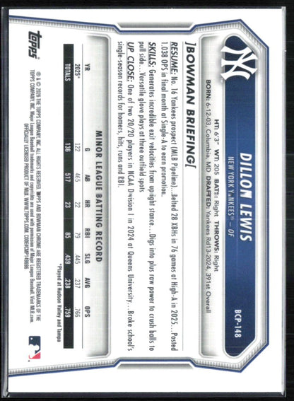Dillon Lewis 1st BOwman Mojo