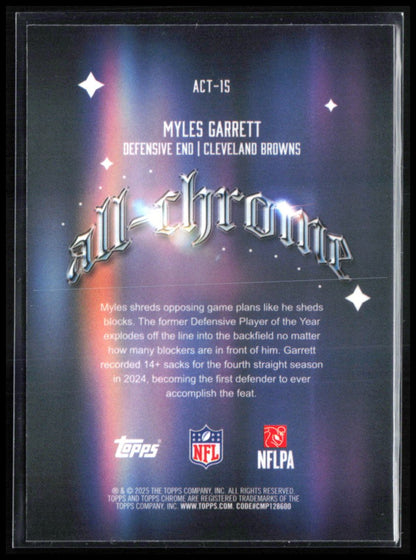 Myles Garrett X-Fractor All-Chrome