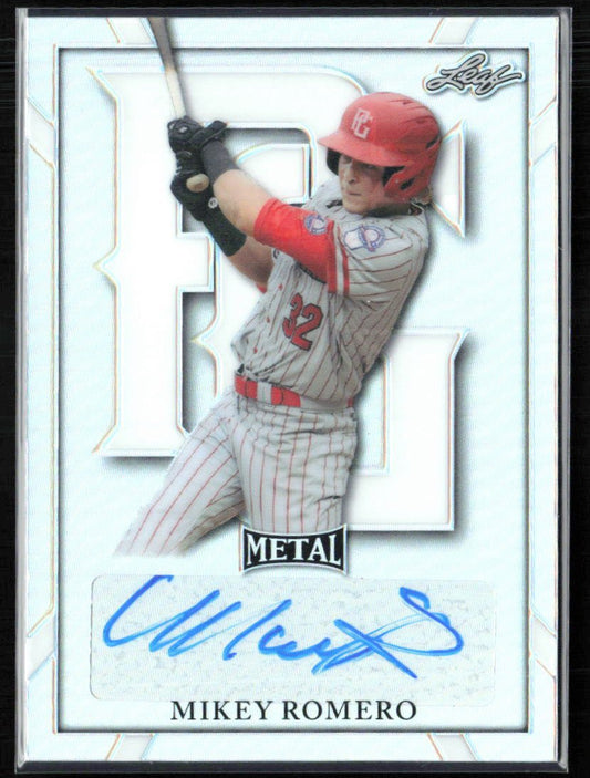 Mikey Romero Auto Perfect Game Classic 2021 Leaf