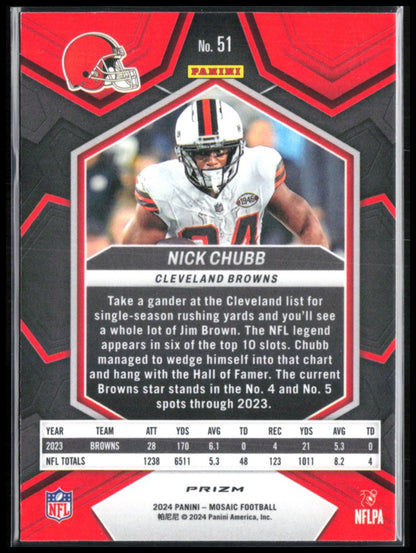 Nick Chubb Green Mosaic