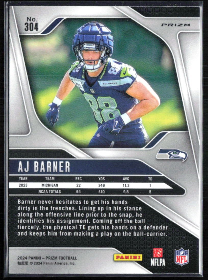 AJ Barner RC Silver Prizm