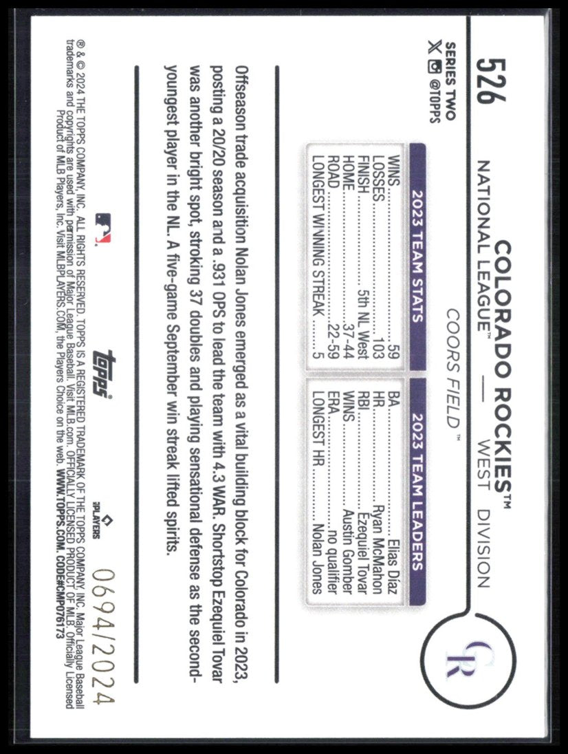 Colorado Rockies /2024
