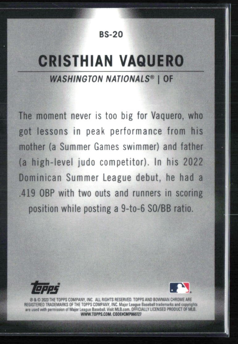 Cristhian Vaquero Bowman Spotlights
