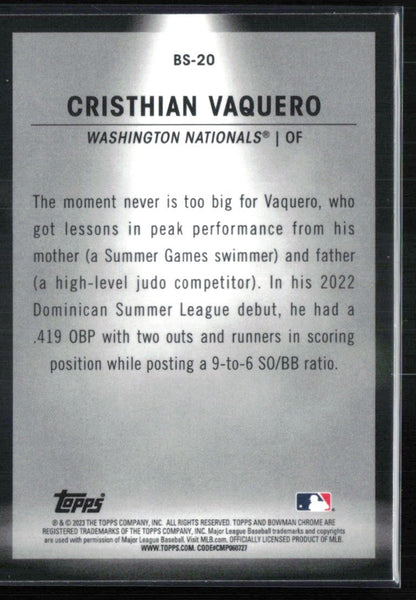 Cristhian Vaquero Bowman Spotlights