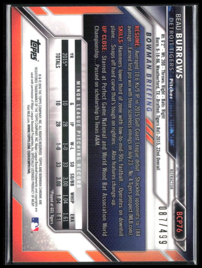 Beau Burrows /499