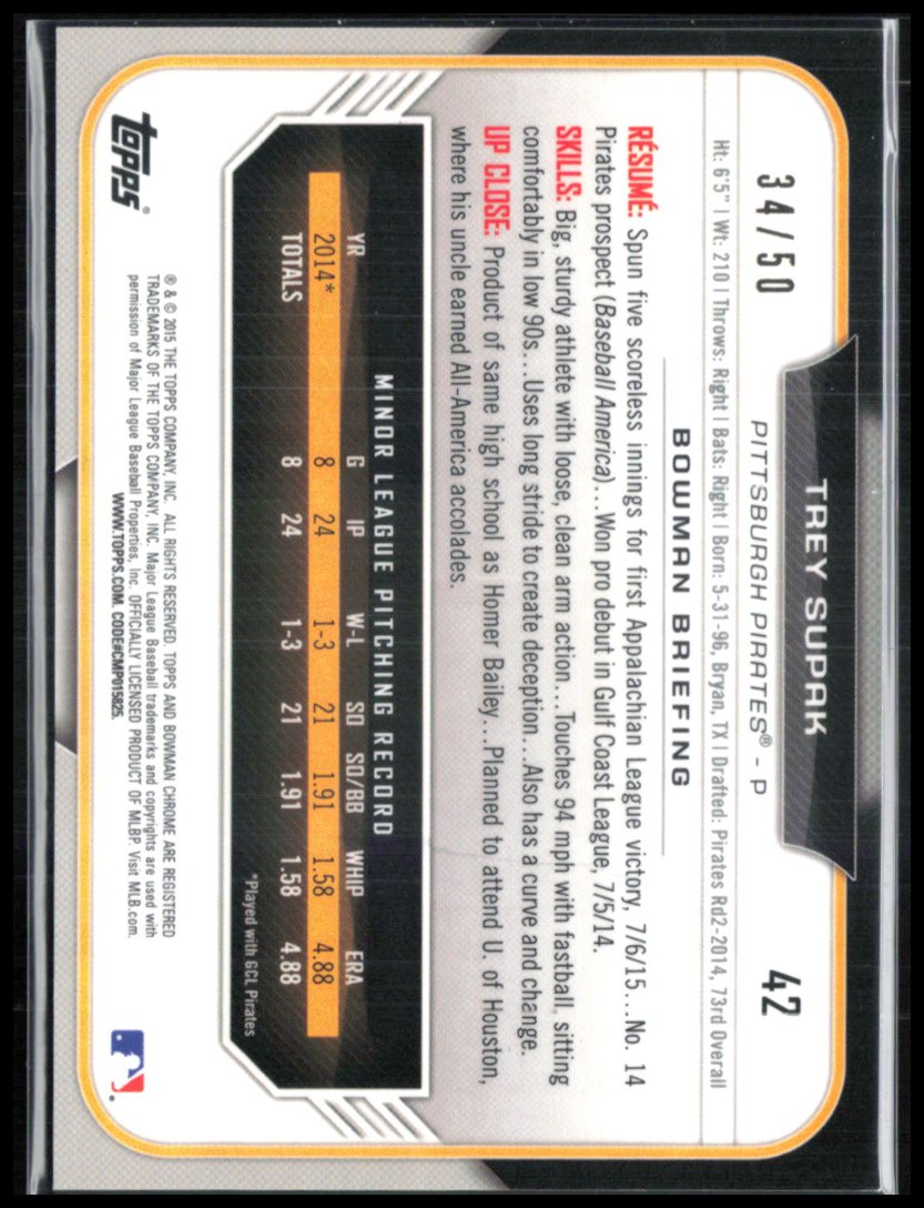 Trey Supak Gold /50