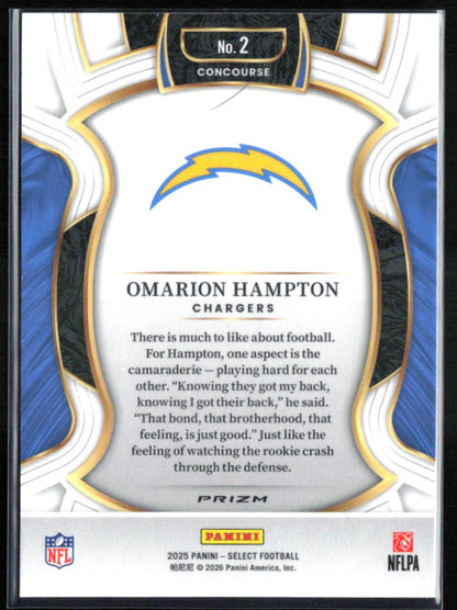 Omarion Hampton RC Silver