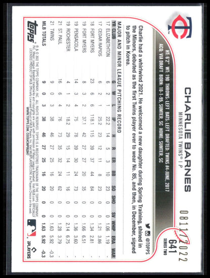 Charlie Barnes RC /2022