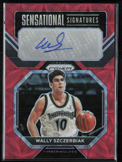 Wally Szczerbiak Auto Red Scope Sensational Signatures