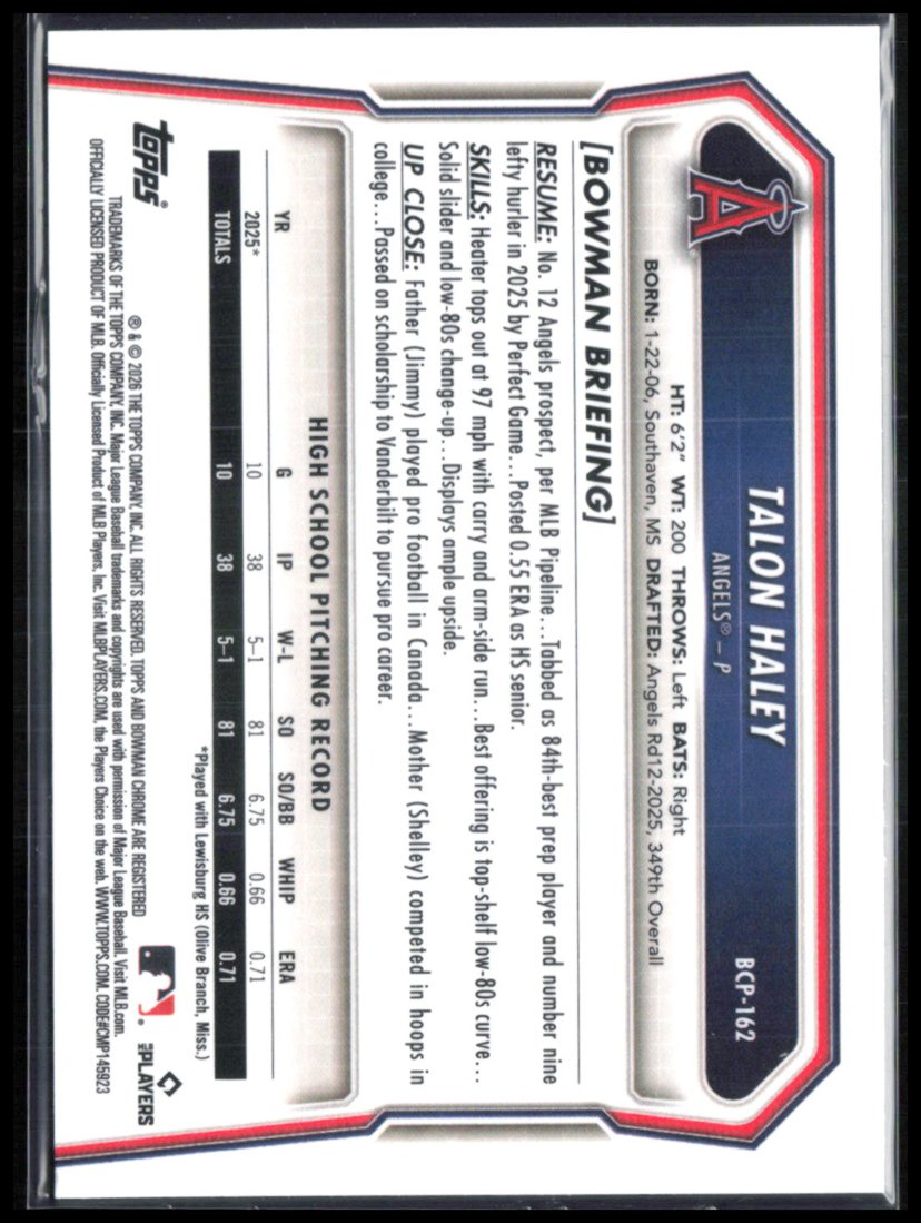 Talon Haley 1st Bowman