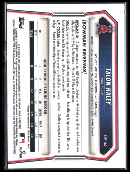 Talon Haley 1st Bowman