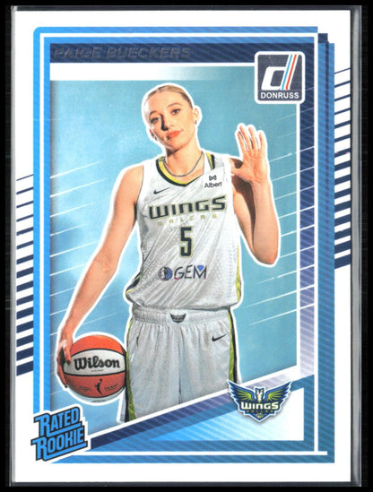 Paige Bueckers RC 2025 WNBA Donruss Rated Rookie