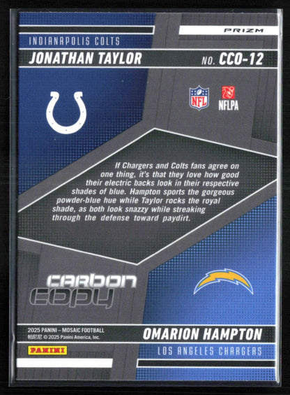 Omarion Hampton / Jonathan Taylor Holo Carbon Copy