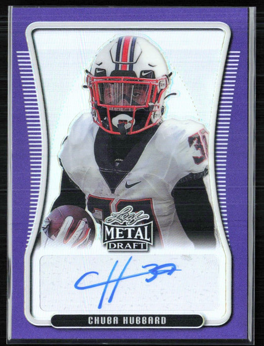 Chuba Hubbard Auto Purple /25